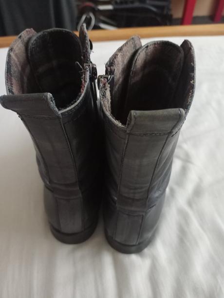 Čižmy kožené tmavomodré 39, 39