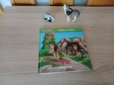 Detská kniha bydlim v lese-vlk,