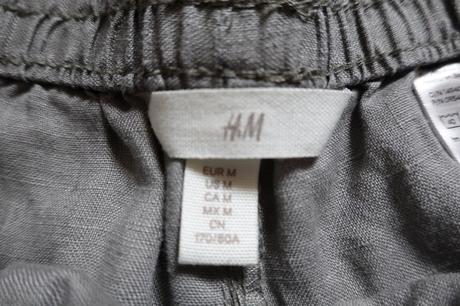 Ľanové nohavice h&m, h&m,m