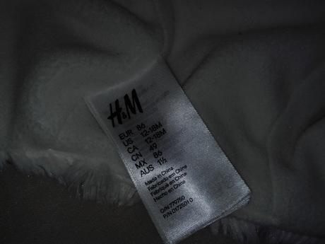 Ciapka s uskami, h&m,86