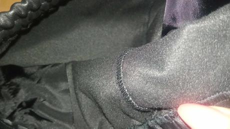 Koženkové zateplené čierne kapsáče na gumičku, 140