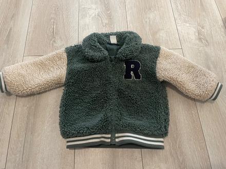 Teddy plysova prechodná bunda, h&m,80