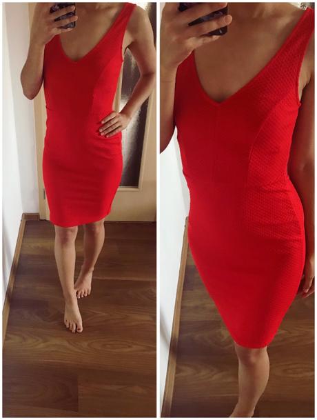 Cervene elasticke saty, amisu,xs