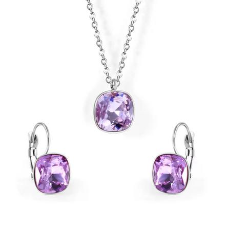 Set s fialovým zirkónom, 