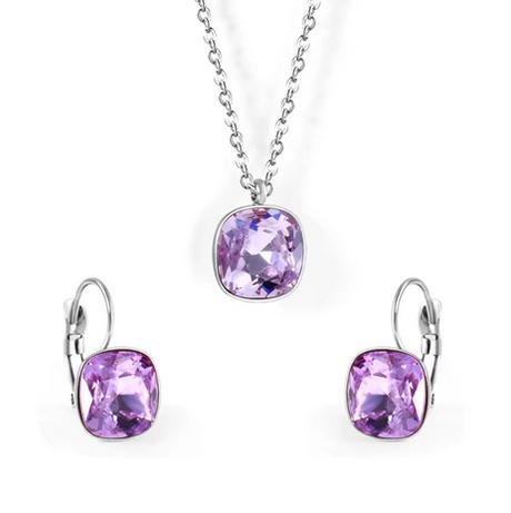 Set s fialovým zirkónom,