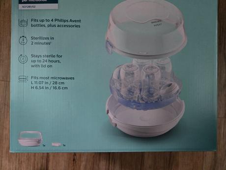 Parný sterilizátor do mikrovlnnej rúry philips, avent