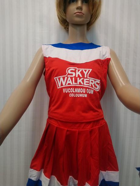 4 dielny kostým roztlieskavačky, 8-11 r, 134-150, 