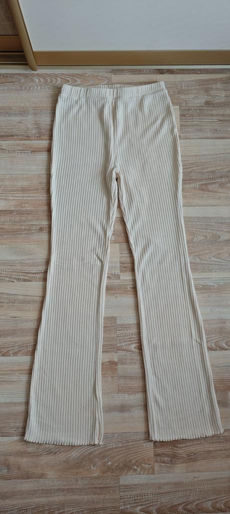 Flare nohavice zo štruktúrovaného úpletu, reserved,164