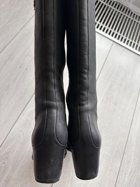 Damske kozene cizmy ecco, ecco,37