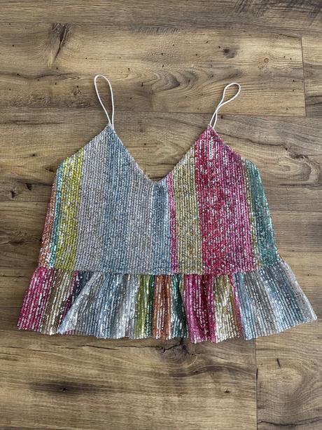 Flitrovny top zara, zara,s