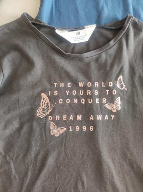 2x tričko s dlhým rukávom, h&m,146