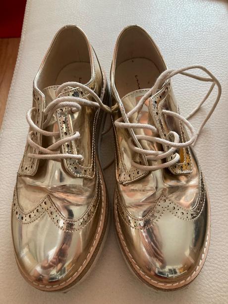Krasne zlate topanky, zara,37