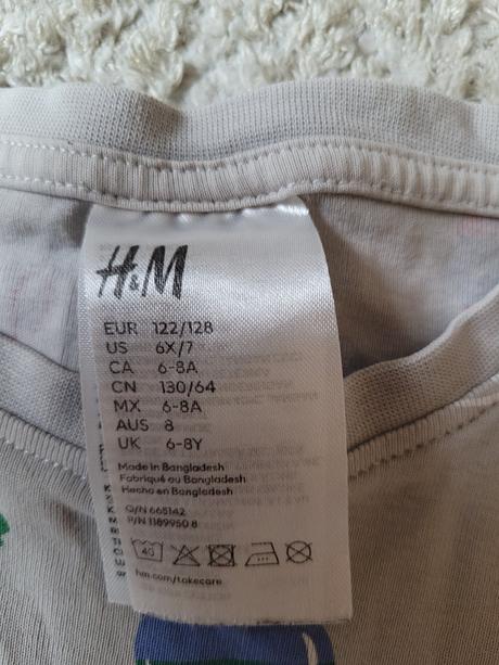 Vianocne pyžamá h&m dvojicky, h&m,122
