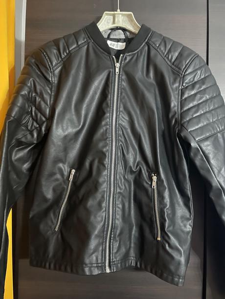 Koženková bunda, h&m,164