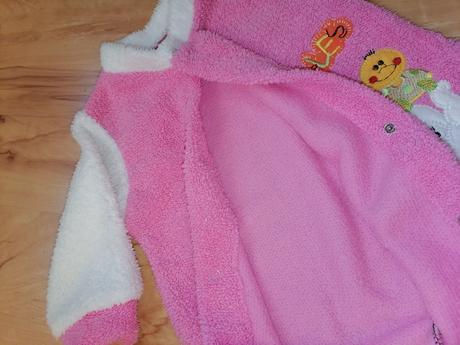 Huňatý ružový overal - 68, 68