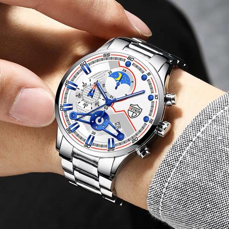 Elegantné pánske hodinky s funkciou kalendár, 