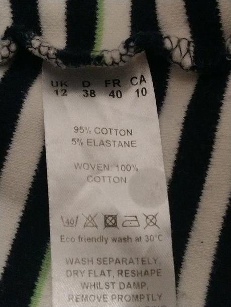 Dámsky pásikavý elastický top, dash, l