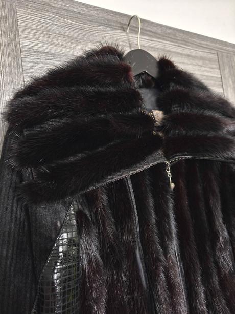 Luxusna bunda z pravej norky, m