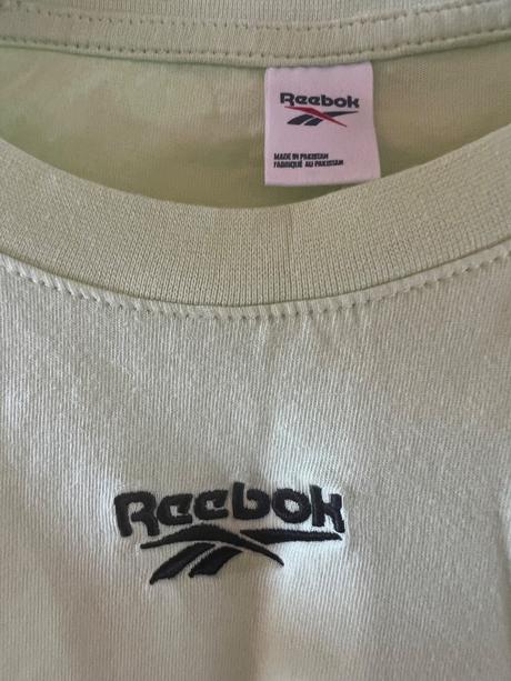 Neónové crop tričko reebok m, reebok,m