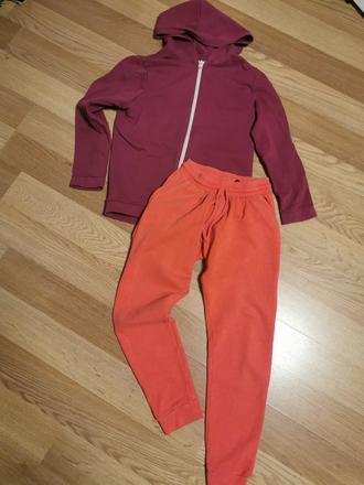 Mikina +tepláky, h&m,140
