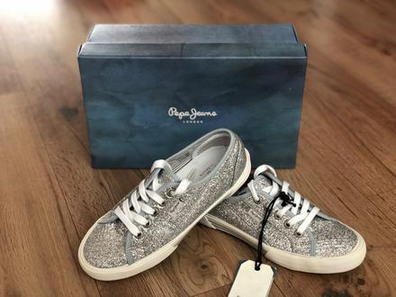 Trblietave tenisky pepe jeans, pepe jeans,36