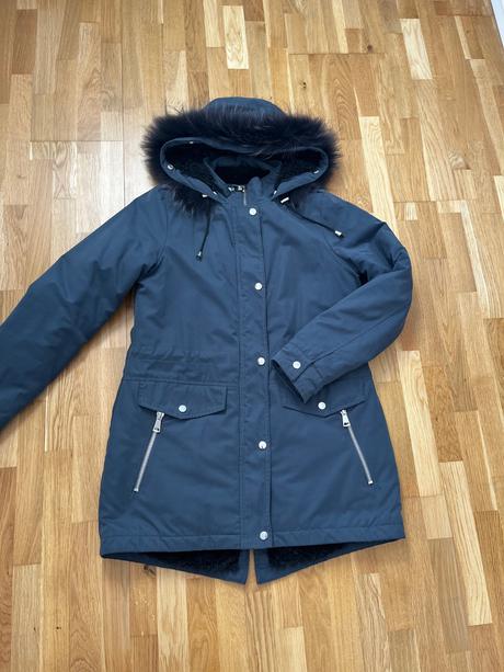 Damska zimna bunda s pravou kozusinou, m