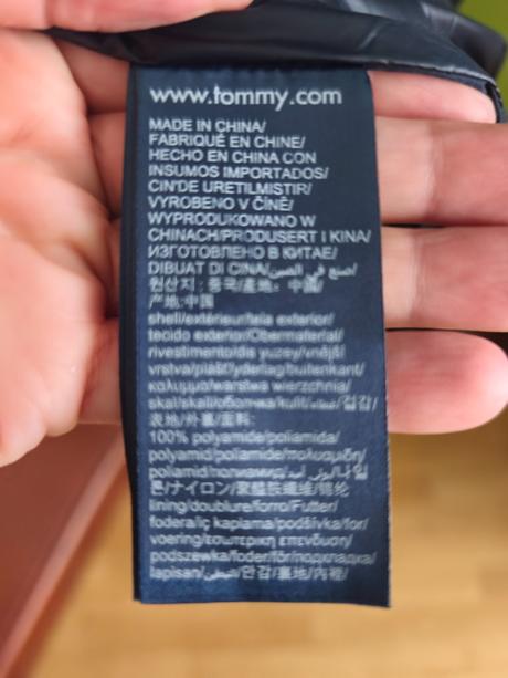 Hruba paperova bunda tommy hilfiger, tommy hilfiger,l / xl