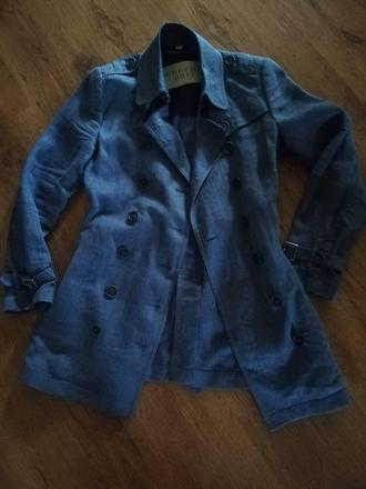 Burberry brit plášť / prechodný kabátik, burberry,xs