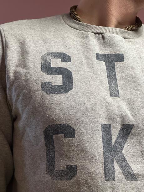 F&f mikina sivá s potlačou, f&f,m