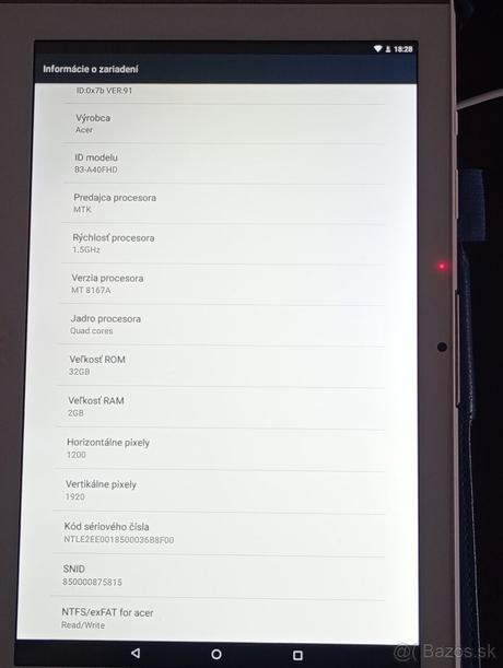 Tablet acer iconia 10, acer