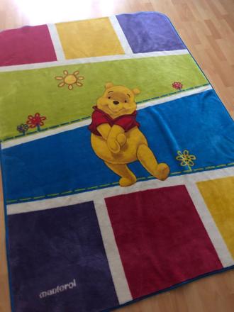 Veľká hrubá deka macko pu, 