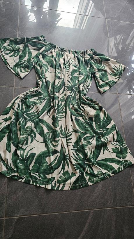 Kvetované letné šaty, h&m,s