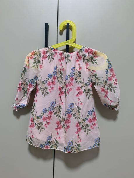 Kvetinové šifonové šaty / tunika rené rofé, 80