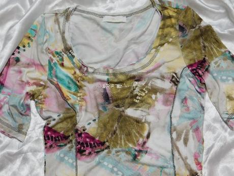 Luxusna upletova tunika/predlzeno tričko, 36