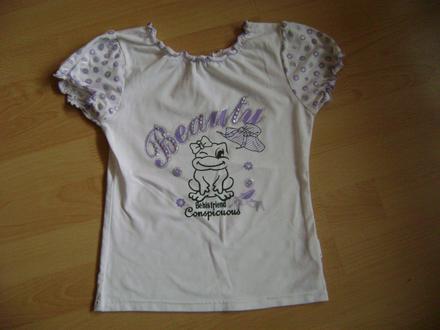 Mile tricko s trblietavou potlacou,122/128, 122