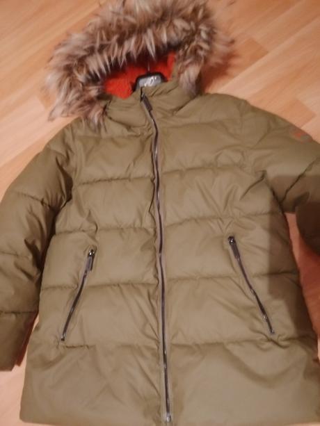 Zelená zimná bunda, zara,152