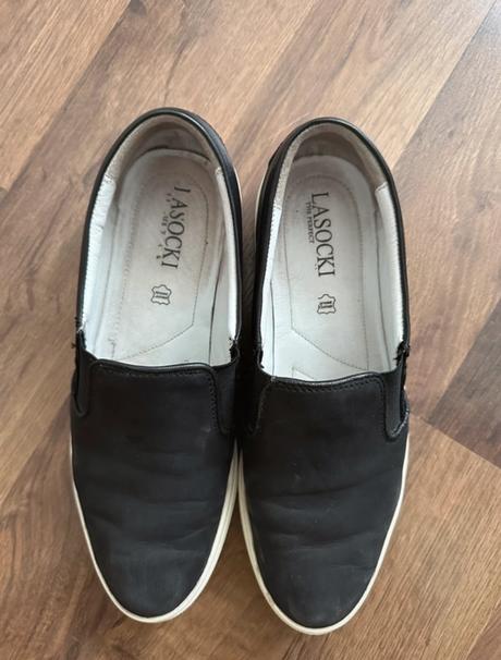 Nazúvacie čierne topánky lasocki, lasocki,38