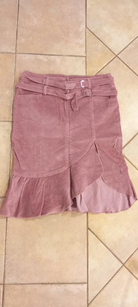 Staroruzova sukňa s volanom, m