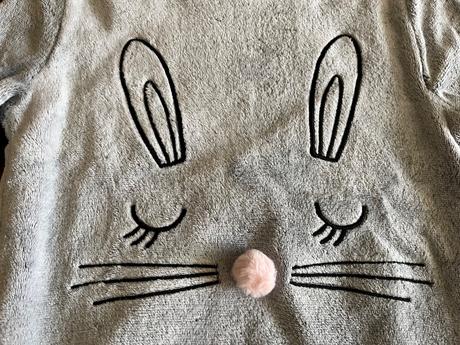 Teplá chlpatá mikina so zajačikom, kids,134