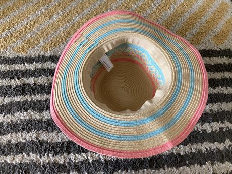 Pásikavý slamený klobúk 128/146, reserved,134