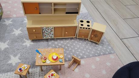 Retro drevená kuchynka,