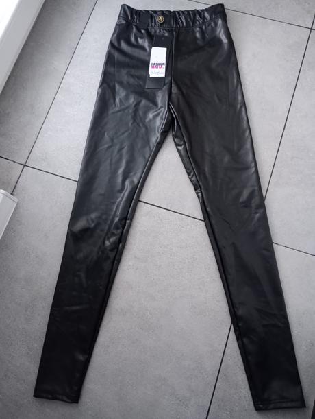 Ola voga zateplené koženkové legíny, m