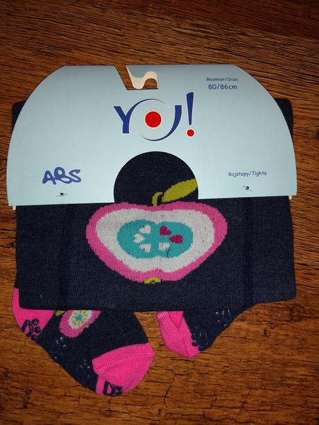 Pančušky s pogumovanymi chodidlami, 80 / 86