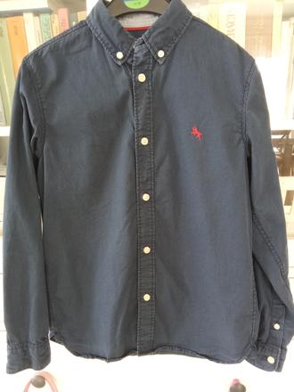 Tmavomodrá košeľa h&m 146, h&m,146