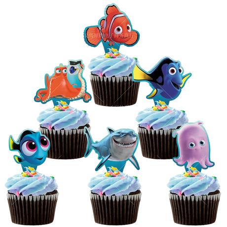 Tortový zápich hľadá sa nemo (12ks)-skladom,tz-148,