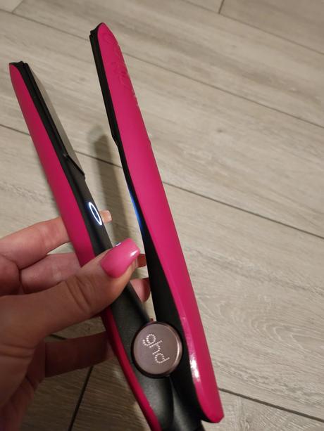 Žehlička na vlasy ružová ghd - gold,