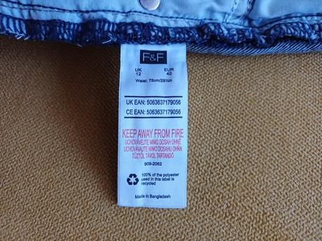 Bermudy z denimu, f&f,40