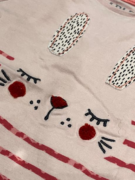 Dievčenské tričko so zajačikom f&f (6-9 mes.), f&f,74