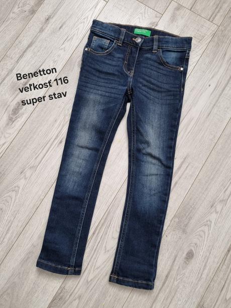 Tmavomodré rifle benetton, benetton,116