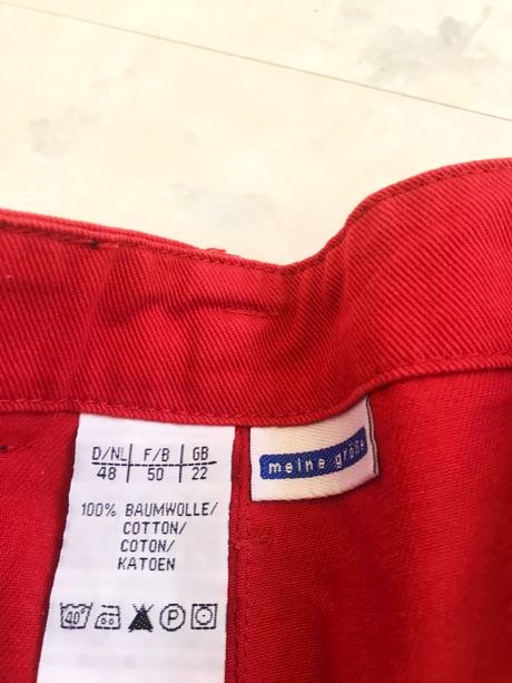 Bavlnené hrubšie nohavice, denim,48